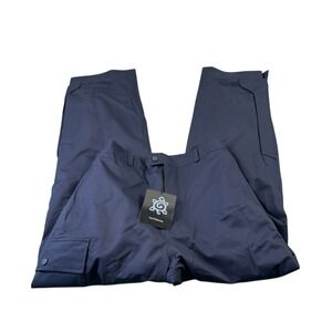 Turtleson Blue Performance Water Resistant Men's Golf Pant Cargo Size M NWT